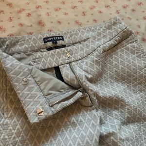 Movetes Gray Patterned Pants